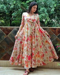 Cremy  Floral Print Gown